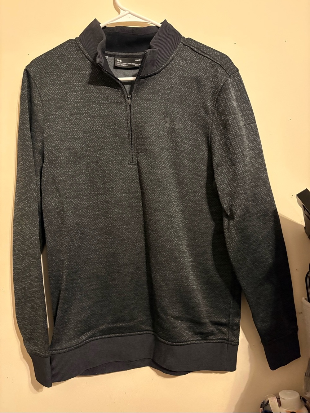 Under Armour Men's Textured Full-Zip Jacket Black Size Medium Like New